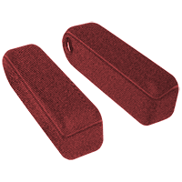 UW81633   Arm Rest Pair---Red Fabric---Steel Back